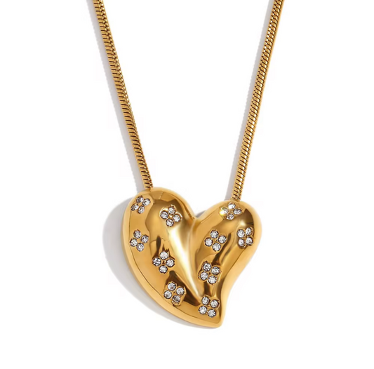 Collar de Corazón con cristales